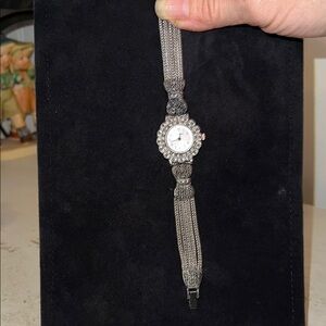 Vintage Marcasite Pieve Nicol Ladies Watch Works